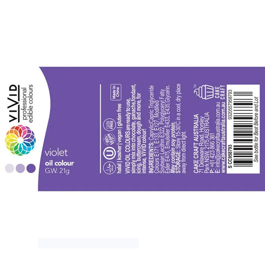Vivid Oil Based Colour VIOLET 21g