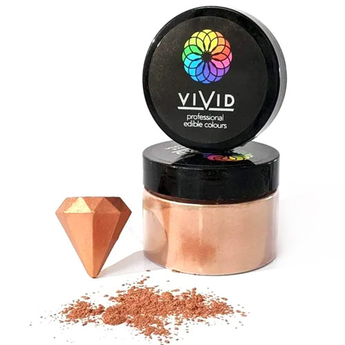 Vivid Metallic Edible Dust Rose Gold 50g