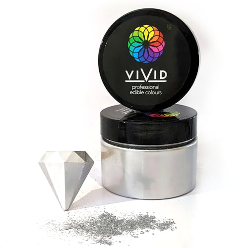 Vivid Metallic Edible Dust Silver 50g