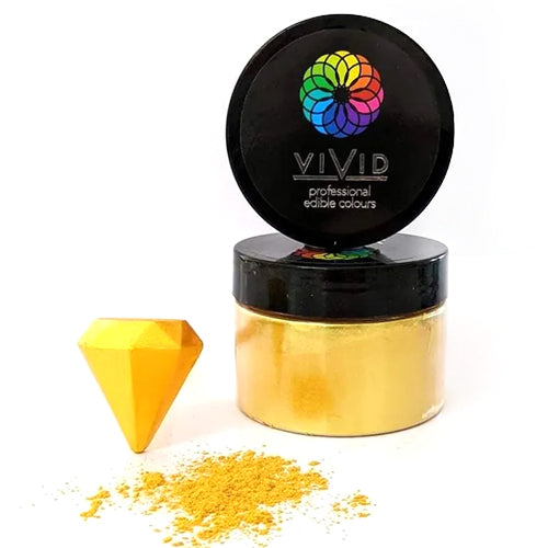 Vivid Metallic Edible Dust Super Gold 50g