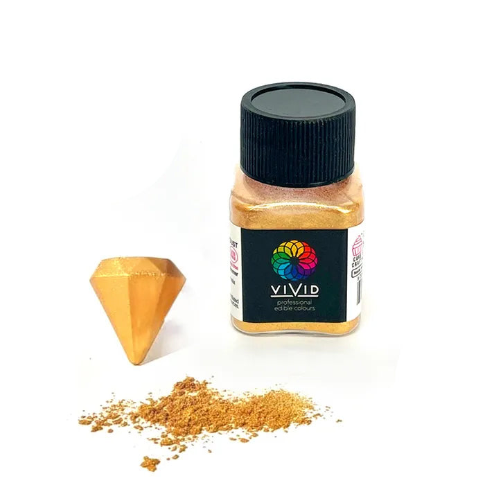 Vivid Metallic Edible Dust Warm Gold 10g