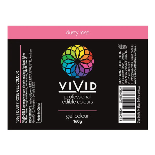 BULK Vivid Gel Colour Dusty Rose 160g