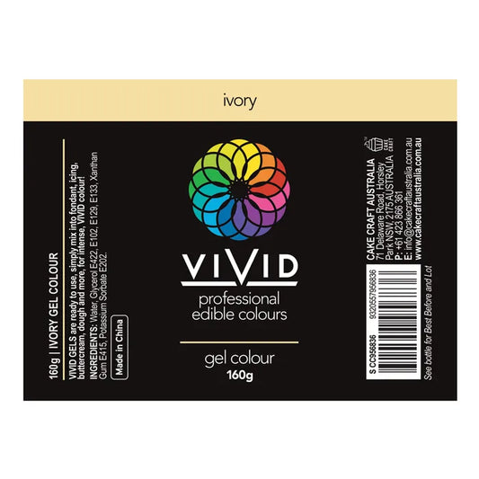 BULK Vivid Gel Colour Ivory White 160g
