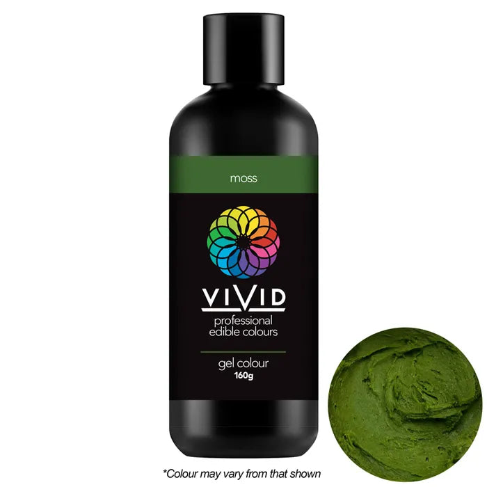 BULK Vivid Gel Colour Moss Green 160g