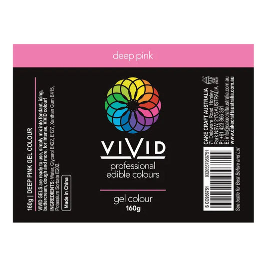 BULK Vivid Gel Colour Deep Pink 160g