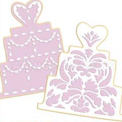 Wedding Cake Cookie Cutter & Stencil Set