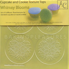 Whimsy Blooms Cupcake & Cookie Texture Tops 3pcs