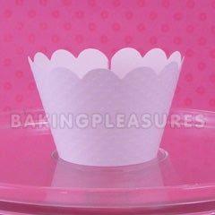 White Cupcake Wrapper 12pcs