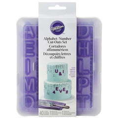 Wilton Alphabet/Number Cut-Outs 40pcs