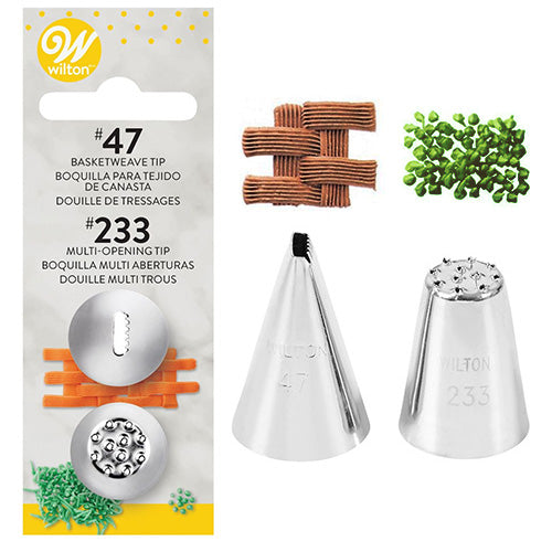Wilton Basket #47, Grass #233 Piping Tip