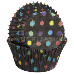 Wilton Black with Neon Baking Cups 75pcs