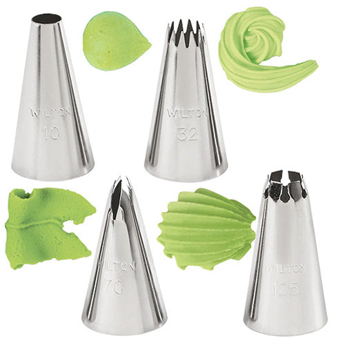 Wilton Borders Piping Tip Set 4pcs