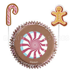 Wilton Christmas Gingerbread Cottage Cupcake Combo Pack 24pcs