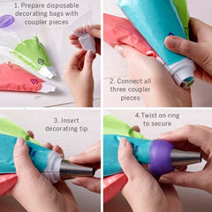 Wilton Color Swirl 3 Colour Coupler