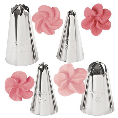 Wilton Drop Flowers Piping Tip Set 4pcs