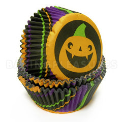 Wilton Halloween Pumpkin Stripe Baking Cups 75pcs