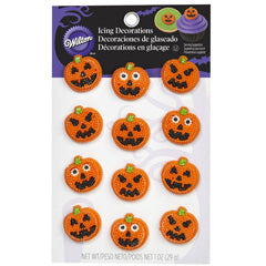 Wilton Halloween Pumpkin Icing Decorations