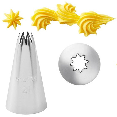 Wilton Open Star Piping Tip #21 – Baking Pleasures
