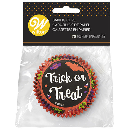 Wilton Trick or Treat Halloween Baking Cups 75pcs