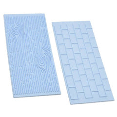 Small Wood Grain & Brick Impression Mat