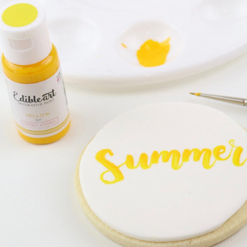 Sweet Sticks Edible Art Paint YELLOW 15ml