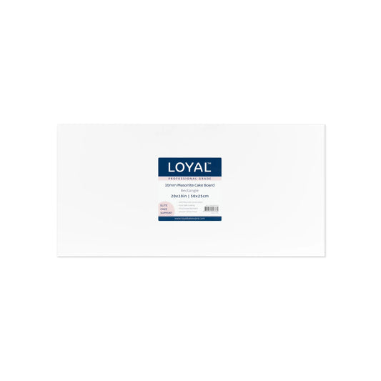 Loyal 10mm Rectangle White Masonite Board (10x20" / 25x50cm)