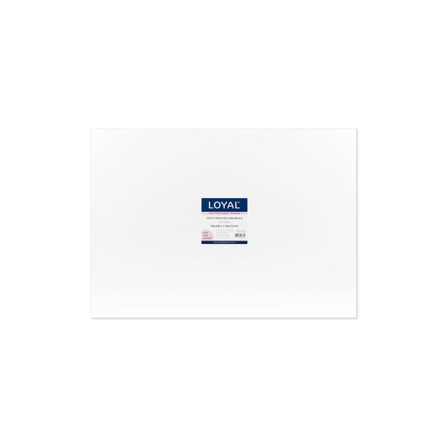 Loyal 10mm Rectangle White Masonite Board Full Slab (20x28" / 50 x 71 cm)
