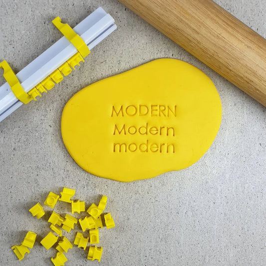 Modern Letter Stamps lowercase Fondant Debosser