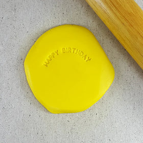 Happy Birthday Arch Embosser Cookie Fondant