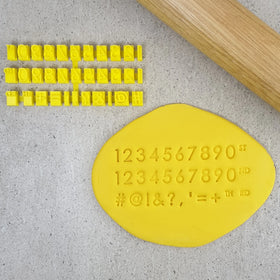 Modern Letter Stamps CAPITALS Fondant Debosser
