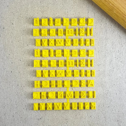 Modern Letter Stamps CAPITALS Fondant Debosser