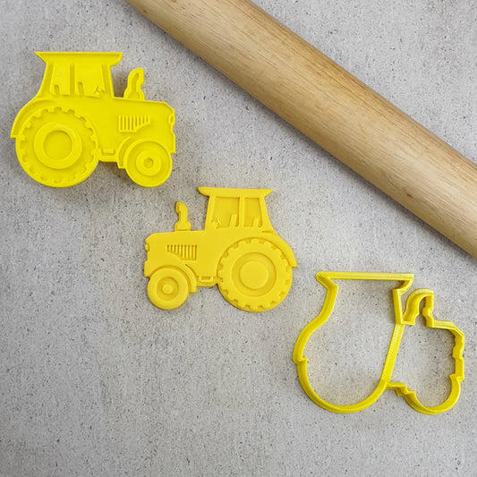 Tractor Cookie Fondant Embosser & Cutter Set
