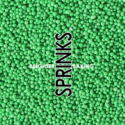 Nonpareils GREEN 2mm Sugar Balls (85g) - by Sprinks