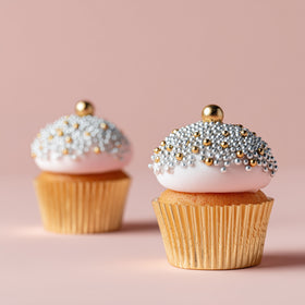 2kg Crunchy SHINY GOLD 8mm Sprinkles (2kg BULK Bag)