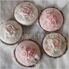 3 Small Roses Cupcake Top Mould