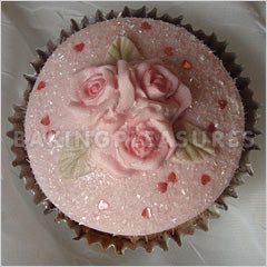 3 Small Roses Cupcake Top Mould