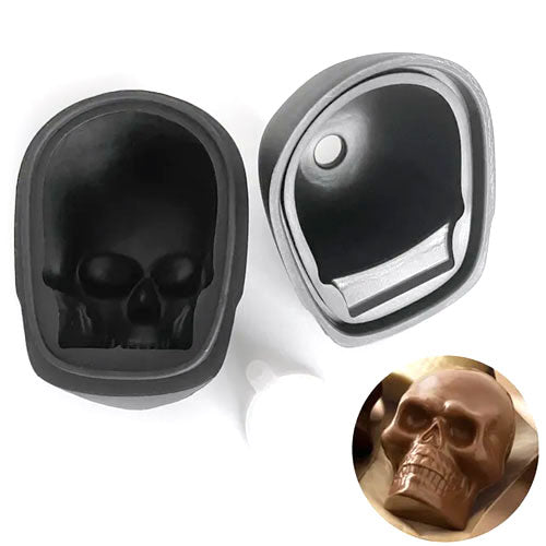 3d Halloween Skull Silicone Mould
