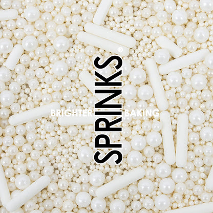 BULK 500g BUBBLE & BOUNCE WHITE Sprinkles - by Sprinks