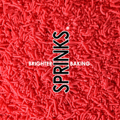 BULK 500g Jimmies 1mm RED - by Sprinks