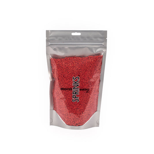 BULK 500g Jimmies 1mm RED - by Sprinks