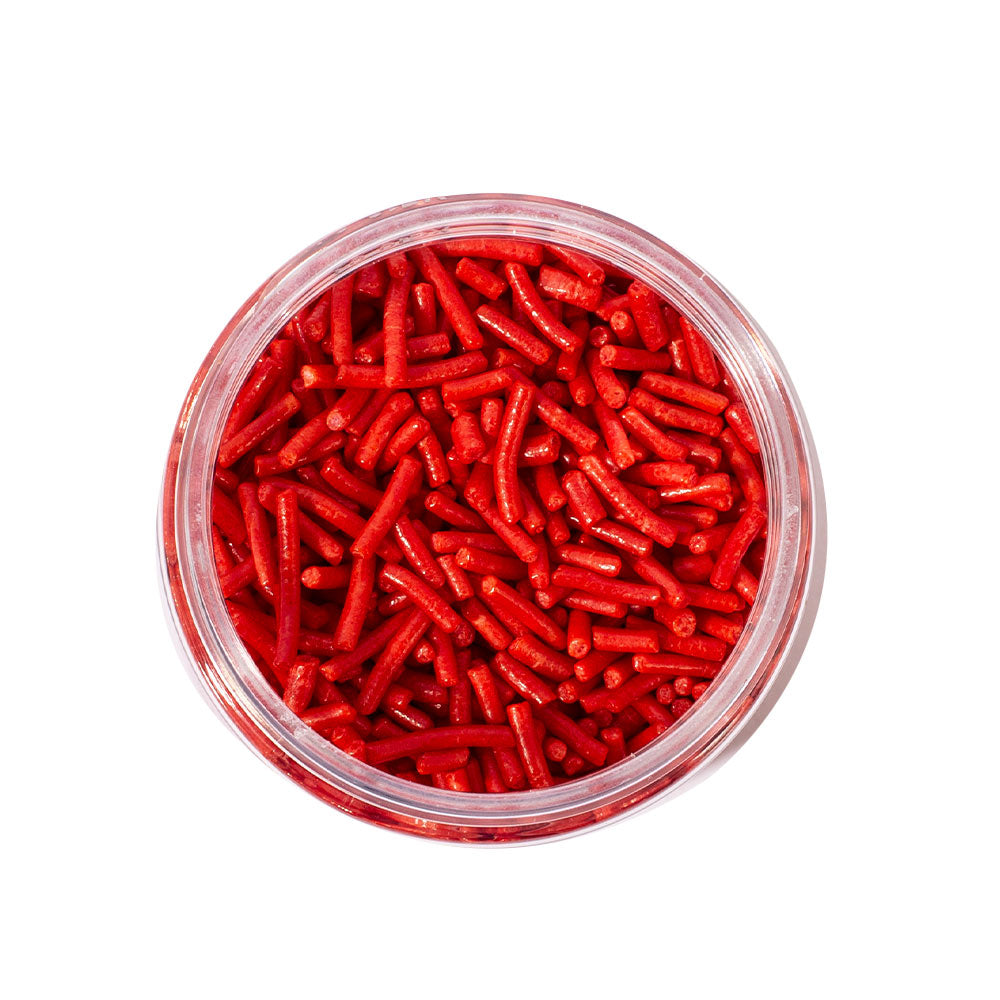 BULK 500g Jimmies 1mm RED - by Sprinks