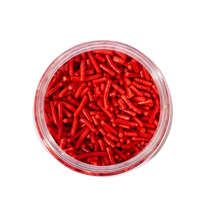 BULK 500g Jimmies 1mm RED - by Sprinks