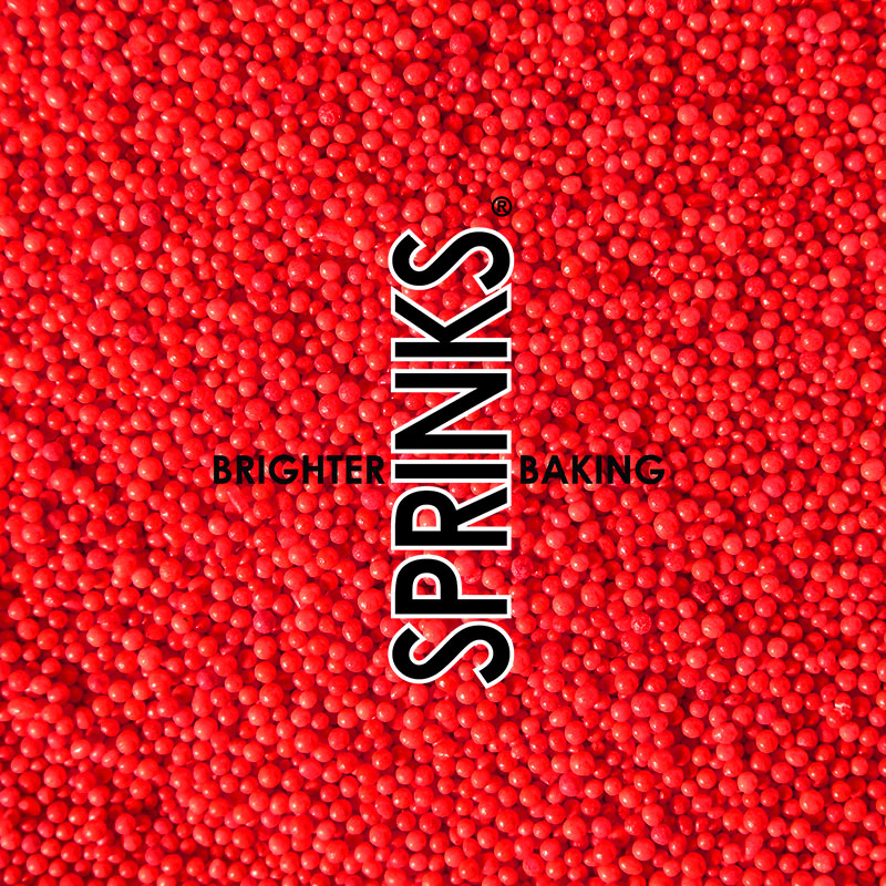 BULK 500g Nonpareils RED - by Sprinks