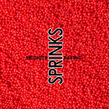 BULK 500g Nonpareils RED - by Sprinks