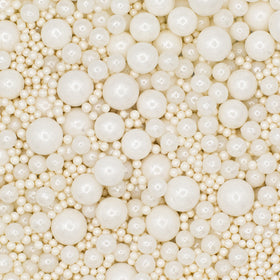 BULK 500g - Pearl White Bubble Bubble Sprinkles by Sprinks