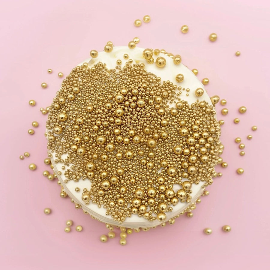 BULK 500g - Shiny Gold Bubble Bubble Sprinkles by Sprinks