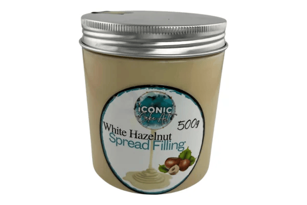500g White Hazelnut Spread Filling Iconic Cake Art
