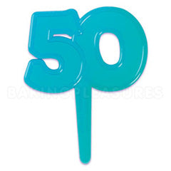 50th Birthday Cupcake Picks 12pcs