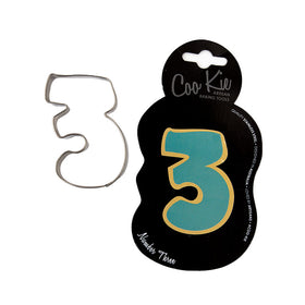 Coo Kie NUMBER 3 Cookie Cutter