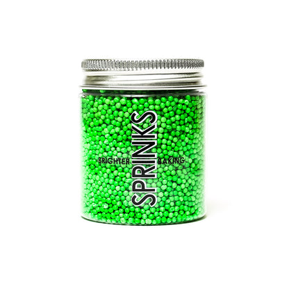 Nonpareils GREEN 2mm Sugar Balls (85g) - by Sprinks